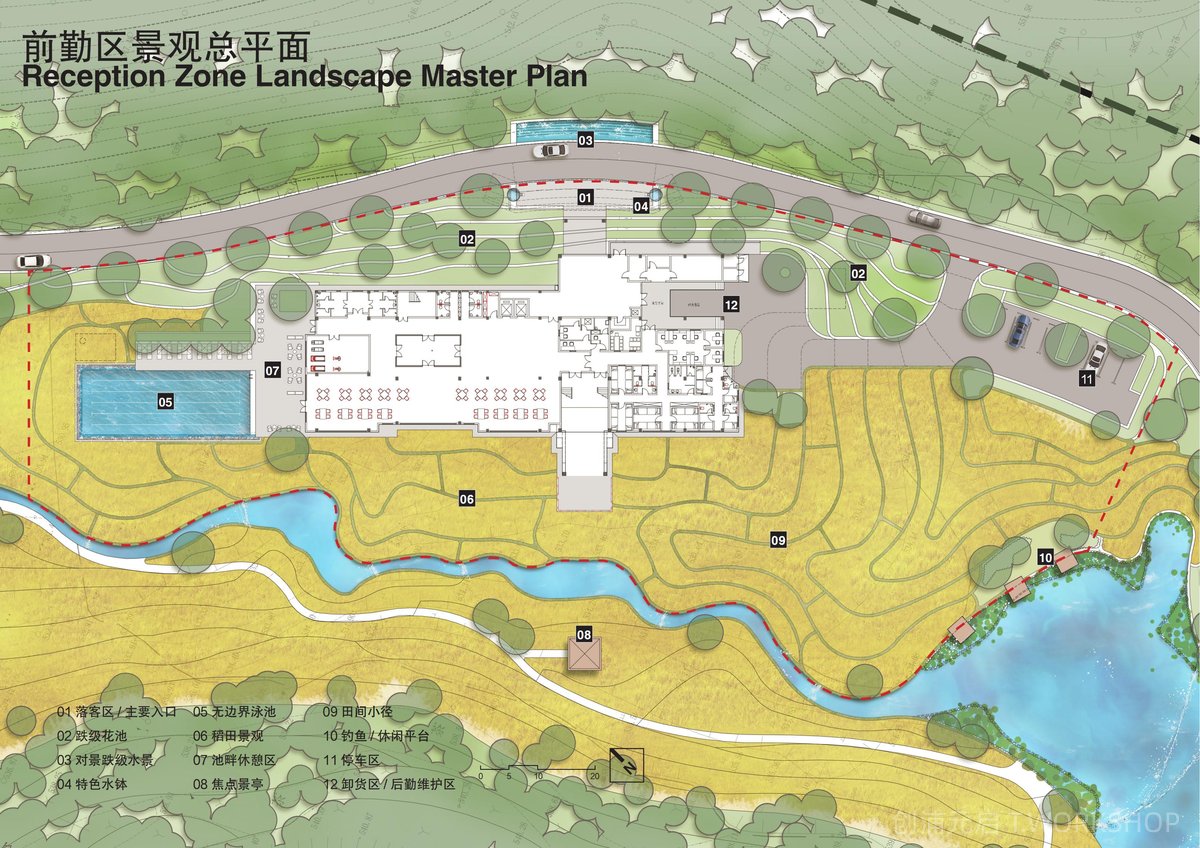 成都洪雅花溪稻田酒店方案景观设计-3-创浦元启